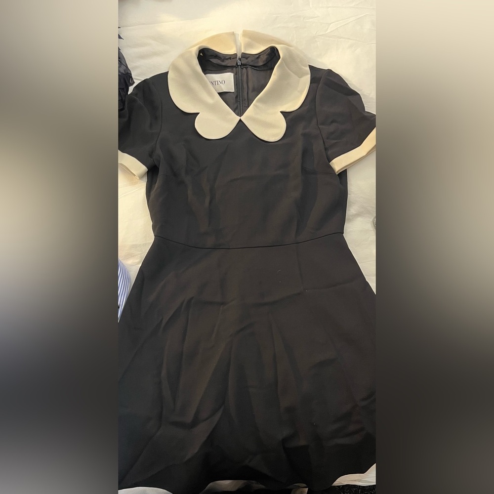 Valentino V-Neck Midi Length Dress